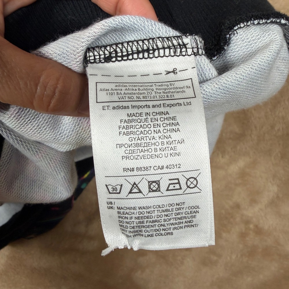 Adidas Originals City Lights Glitch Print Sleeveless Sweatshirt Trefoil XS - Picture 8 of 9